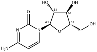 2(1H)-Pyrimidinone, 4-amino-1-α-L-arabinofuranosyl- Struktur