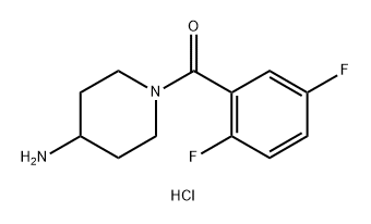 (4-氨基-1-哌啶基)-(2,5-二氟苯基)-甲酮盐酸盐 结构式