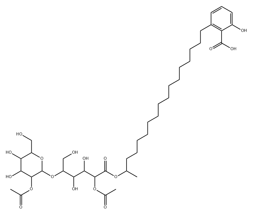 カロポロシド 化学構造式