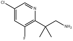 2-(5-chloro-3-fluoropyridin-2-yl)-2-methylpropan-1
-amine Struktur