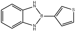 2,3-Dihydro-2-(3-thienyl)-1H-1,3,2-benzodiazaborole 结构式