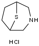 8-硫杂-3-氮杂双环[3.2.1]辛烷盐酸盐, 16074-68-3, 结构式