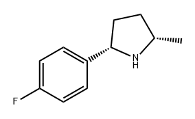 (2S,5S)-2-(4-fluorophenyl)-5-methylpyrrolidine 结构式