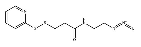 N-(3-azidopropyl)-3-(pyridin-2-yldisulfanyl)propanamide 结构式