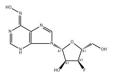 3'-Deoxy-3'-fluoro-N6-hydroxyadenosine Struktur