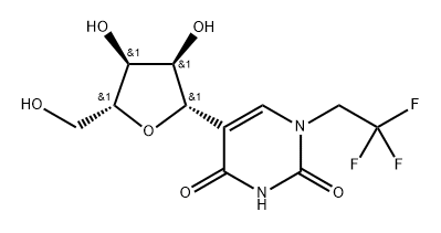 N1-(1,1,1-Trifluoroethyl)pseudouridine Structure