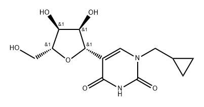 N1-Cyclopropylmethylpseudouridine,1613530-18-9,结构式