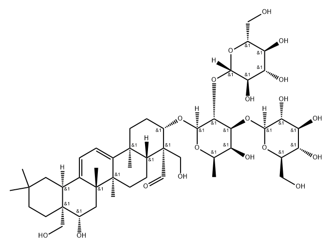 Clinoposaponin A 化学構造式
