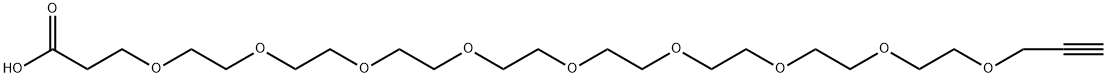Propargyl-PEG8-CH2CH2COOH,1613752-50-3,结构式