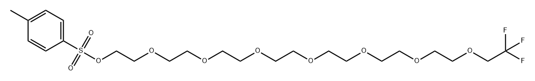 1,1,1-三氟乙基-八聚乙二醇-对甲苯磺酸酯, 1616963-42-8, 结构式