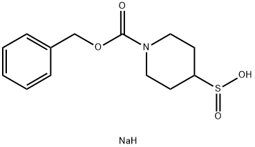 sodium 1-[(benzyloxy)carbonyl]piperidine-4-sulfinate Structure