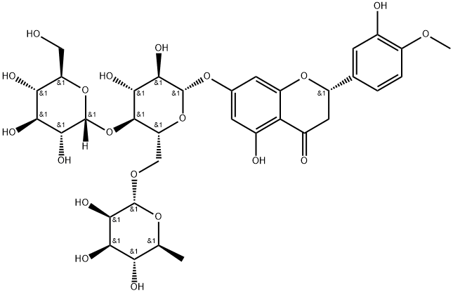 α-葡萄糖基橙皮苷 结构式