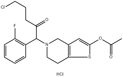Prasugrel Impurity 4 HCl 化学構造式
