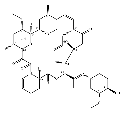 他克莫司杂质5, 161861-18-3, 结构式