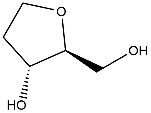 1,2-二脱氧-L-核糖, 161969-49-9, 结构式