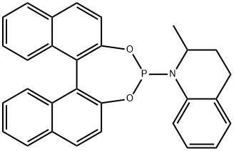 (2S)-1-(11BS)-联萘[2,1-D:1',2'-F][1,3,2]二氧磷杂-4-基-1,2,3,4-四氢-2-甲基喹啉 结构式