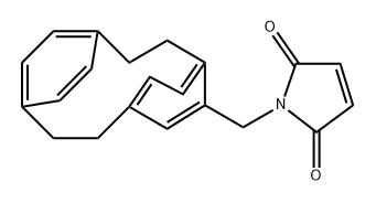 1H-Pyrrole-2,5-dione, 1-(tricyclo[8.2.2.24,7]hexadeca-4,6,10,12,13,15-hexaen-5-ylmethyl)-, homopolymer Struktur