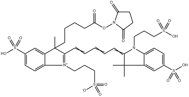 AF 647 琥珀酰亚胺酯 结构式
