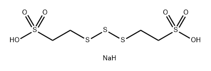Ethanesulfonic acid, 2,2'-trithiodi-, disodium salt (8CI) Struktur