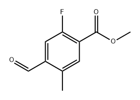 methyl 2-fluoro-4-formyl-5-methylbenzoate Structure
