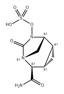 	(1R,2S,4R,5S)-7-oxo-8-sulfooxy-6,8-diazatricyclo[4.3.1.0(2,4)]nonan-5-carboxamide Structure