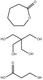 2-Oxepanone, homopolymer, ester with 2,2-bis(hydroxymethyl)-1,3-propanediol, 3-mercaptopropanoate 结构式