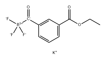 Potassium 3-ethoxycarbonylbenzoyltrifluoroborate Struktur