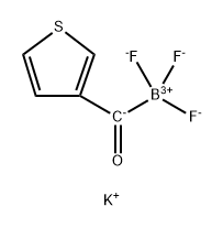 Potassium 3-thiophenoyltrifluoroborate 化学構造式