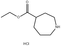 1H-Azepine-4-carboxylic acid, hexahydro-, ethyl ester, hydrochloride (1:1) Structure
