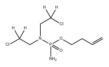 3-BUTENYL N,N-BIS(2-CHLOROETHYL-D2)PHOSPHORODIAMIDATE, 162377-56-2, 结构式
