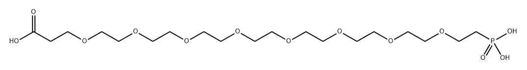 羧基-八聚乙二醇-膦酸 结构式