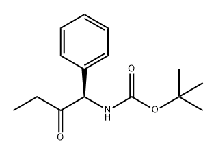 (R)-(-)-tert-butyl 2-oxo-1-phenylbutylcarbamate 结构式