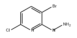 3-bromo-6-chloro-2-hydrazinPyridineyl- Structure