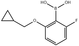 (2-(cyclopropylmethoxy)-6-fluorophenyl)boronic acid Struktur