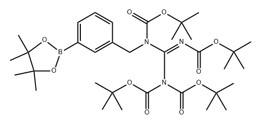 叔丁基正‐[(Z)-双[(叔‐丁氧基)羰基]氨基}({[(叔-丁氧基)羰基]亚氨基})甲基, 1628040-59-4, 结构式