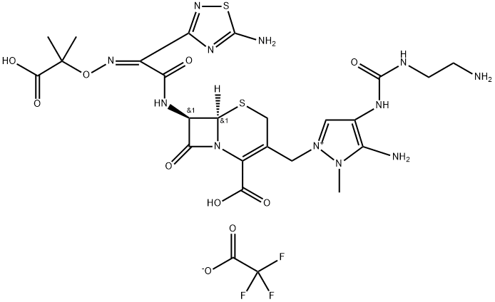CEFTOLOZANE三氟乙酸盐 结构式