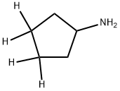 CYCLOPENTYLAMINE-3,3,4,4-D4, 1628753-60-5, 结构式