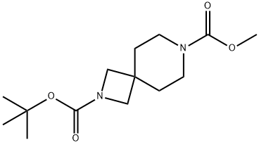 2-(1,1-Dimethylethyl) 7-methyl 2,7-diazaspiro[3.5]nonane-2,7-dicarboxylate,1628833-37-3,结构式