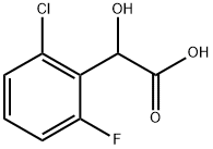 Benzeneacetic acid, 2-chloro-6-fluoro-α-hydroxy- Struktur