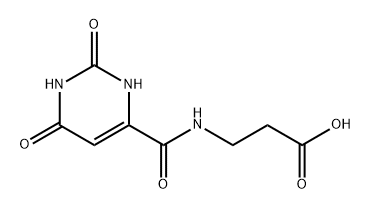 3-[(2,6-二氧代-1,2,3,6-四氢嘧啶-4-基)甲酰胺]丙酸, 16296-42-7, 结构式