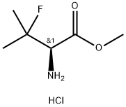 rel-methyl
(2R)-2-amino-3-fluoro-3-methylbutanoate
hydrochloride 结构式