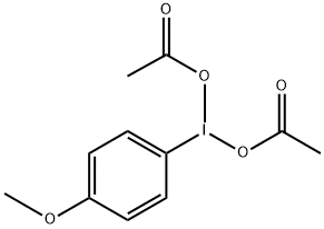 Iodine, bis(acetato-κO)(4-methoxyphenyl)- Structure