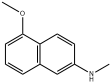 5-甲氧基-N-甲基萘-2-胺 结构式
