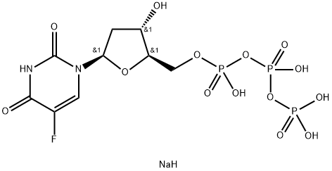2'-Deoxy-5-fluorouridine-5'-triphosphate sodium salt Struktur