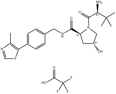 蛋白质降解剂1 TFA,1631137-51-3,结构式