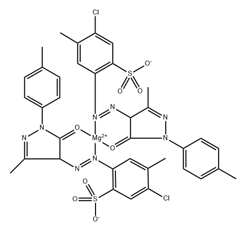 Magnesium, bis5-chloro-2-4,5-dihydro-3-methyl-1-(4-methylphenyl)-5-(oxo-.kappa.O)-1H-pyrazol-4-ylazo-.kappa.N1-4-methylbenzenesulfonato-, (T-4)-|