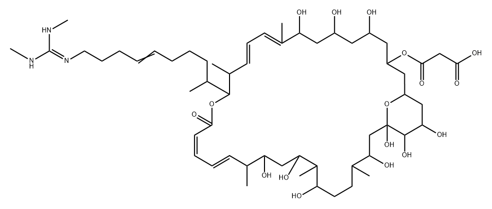 2-去甲基阿沙霉素 F5A, 163565-47-7, 结构式