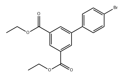3,5-Diethyl 4′-bromo[1,1′-biphenyl]-3,5-dicarboxylate Structure