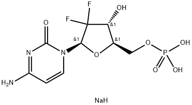 吉西他滨单磷酸二钠盐, 1638288-31-9, 结构式