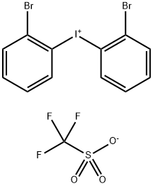 二(2-溴苯基)三氟甲磺酸碘98.00%, 1638498-87-9, 结构式